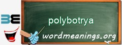 WordMeaning blackboard for polybotrya